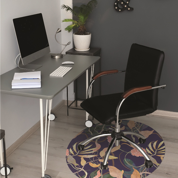 Tapis de chaise de bureau Plantes portuaires