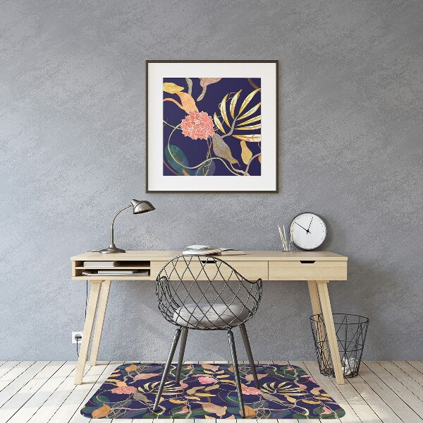 Tapis de chaise de bureau Plantes portuaires
