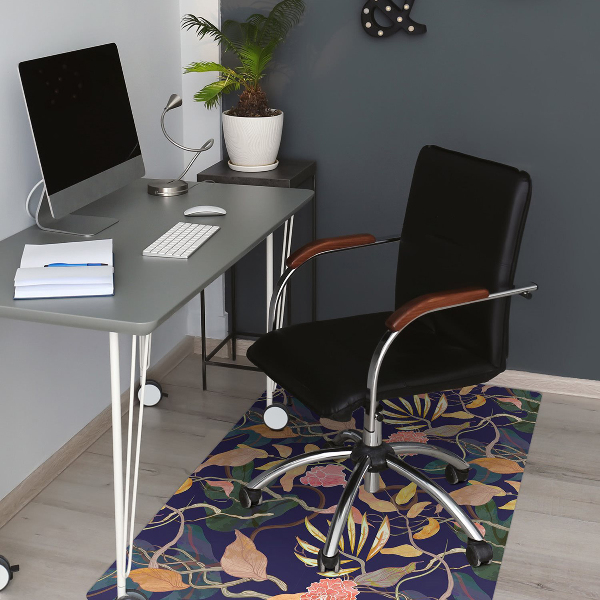 Tapis de chaise de bureau Plantes portuaires