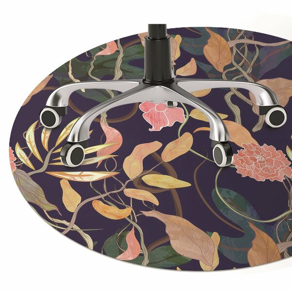 Tapis de chaise de bureau Plantes portuaires