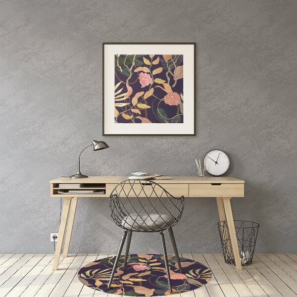 Tapis de chaise de bureau Plantes portuaires