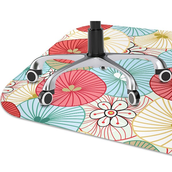Tapis pour chaise de bureau Motif floral