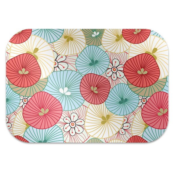 Tapis pour chaise de bureau Motif floral
