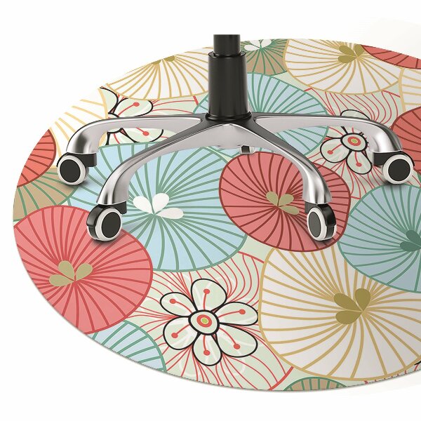 Tapis pour chaise de bureau Motif floral