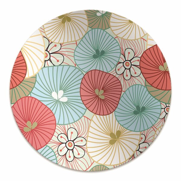 Tapis pour chaise de bureau Motif floral