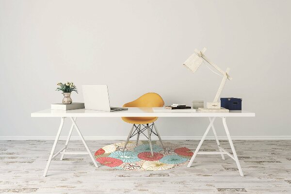 Tapis pour chaise de bureau Motif floral