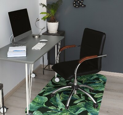 Tapis fauteuil bureau do biura Feuilles tropicales