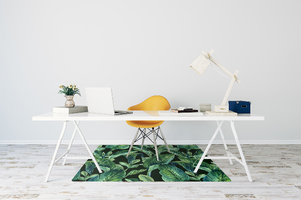 Tapis fauteuil bureau do biura Feuilles tropicales