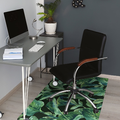 Tapis fauteuil bureau do biura Feuilles tropicales