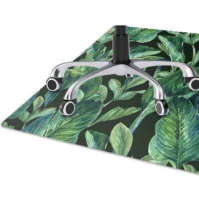 Tapis fauteuil bureau do biura Feuilles tropicales