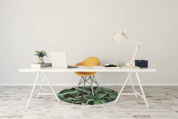 Tapis fauteuil bureau do biura Feuilles tropicales