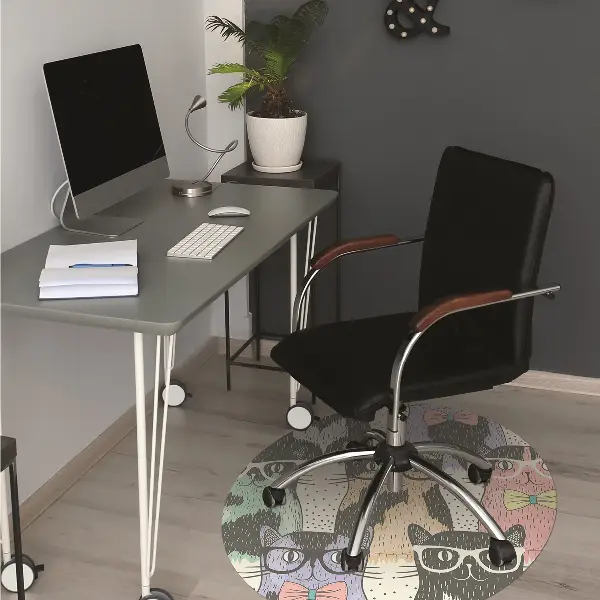 Tapis de chaise de bureau Chats