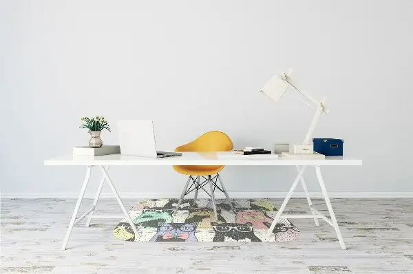 Tapis de chaise de bureau Chats