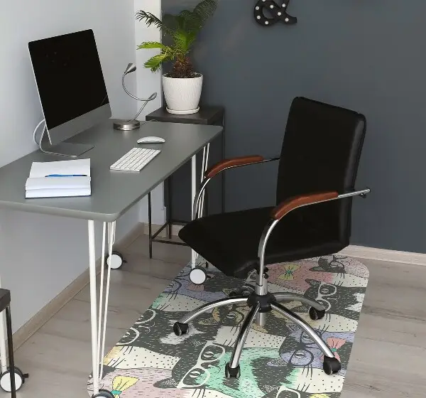 Tapis de chaise de bureau Chats