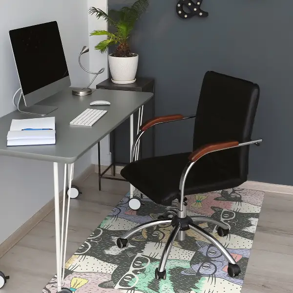 Tapis de chaise de bureau Chats