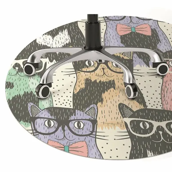 Tapis de chaise de bureau Chats
