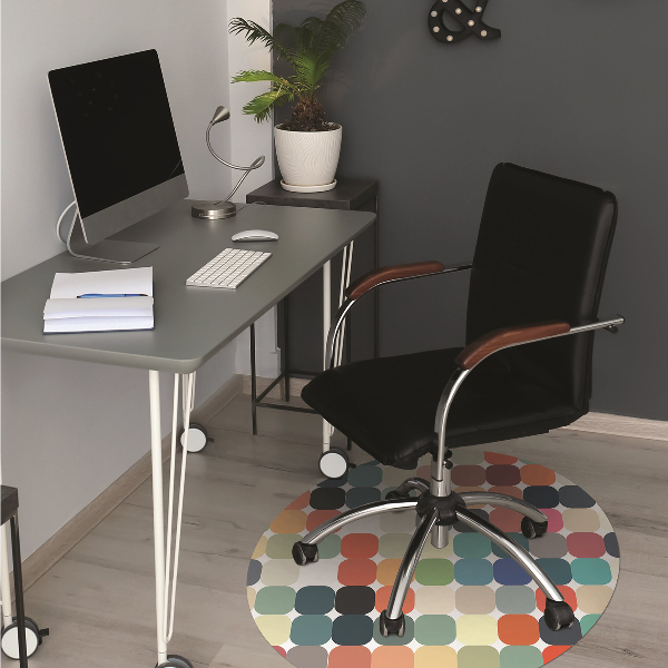 Tapis fauteuil bureau do biura Modèle géométrique