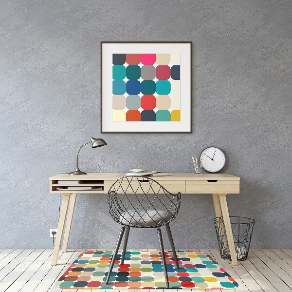 Tapis fauteuil bureau do biura Modèle géométrique