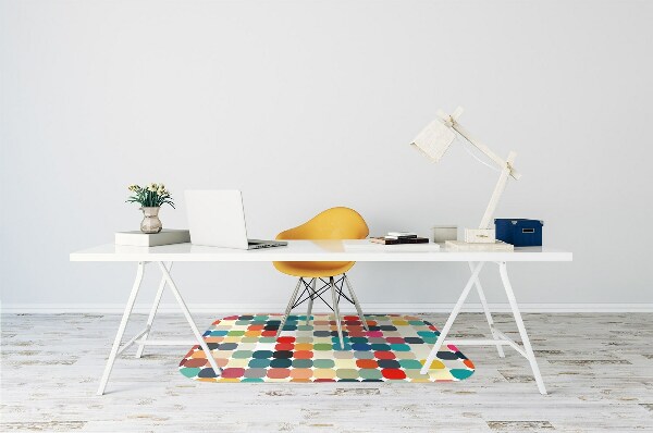 Tapis fauteuil bureau do biura Modèle géométrique