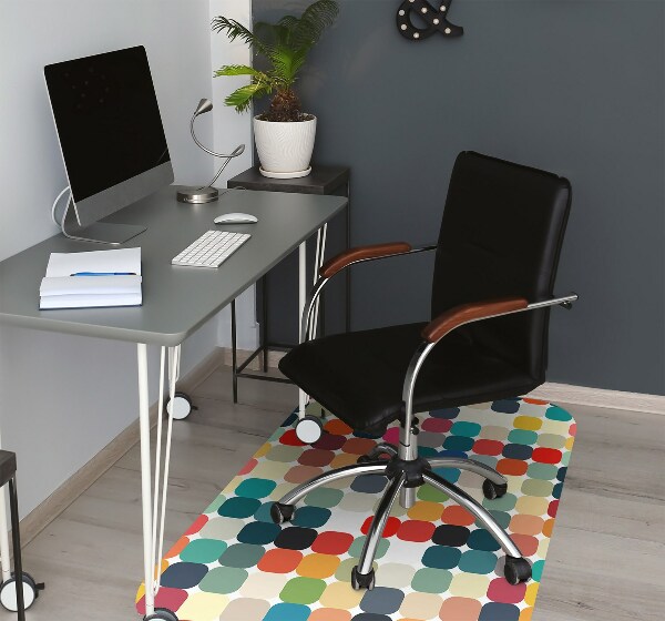 Tapis fauteuil bureau do biura Modèle géométrique