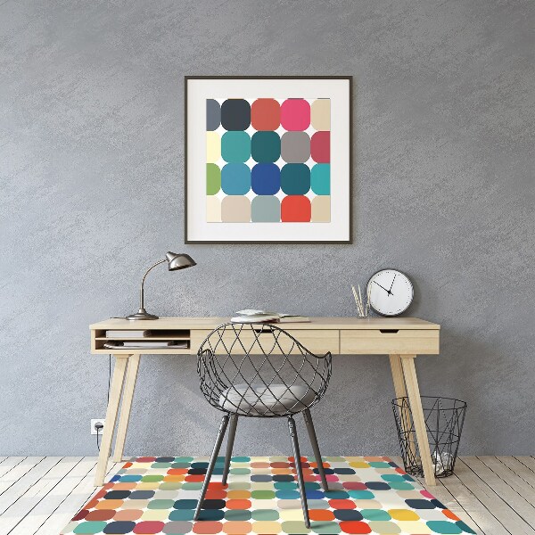 Tapis fauteuil bureau do biura Modèle géométrique