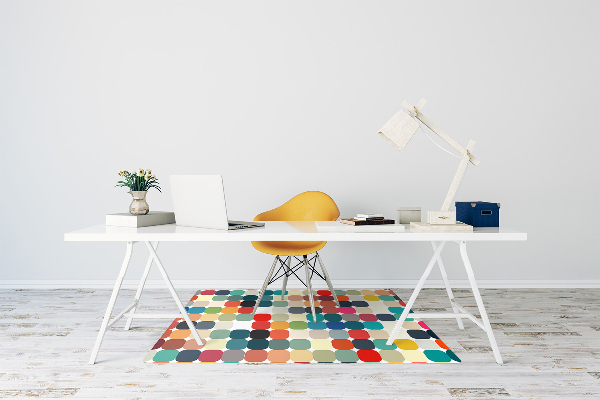 Tapis fauteuil bureau do biura Modèle géométrique