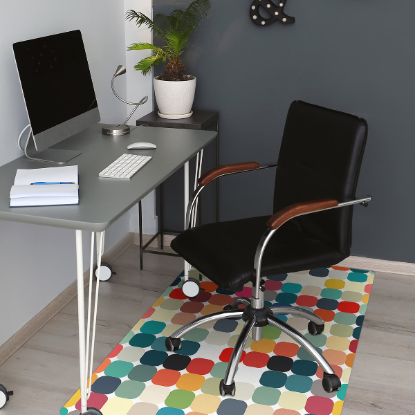 Tapis fauteuil bureau do biura Modèle géométrique