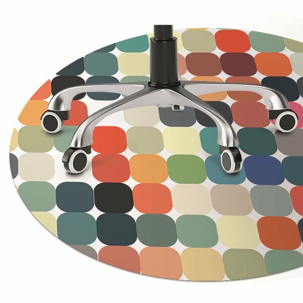 Tapis fauteuil bureau do biura Modèle géométrique