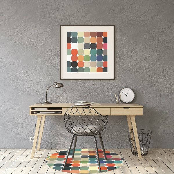Tapis fauteuil bureau do biura Modèle géométrique