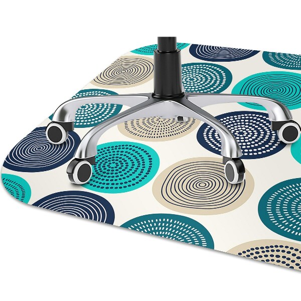 Tapis fauteuil bureau do biura Cercles abstraits