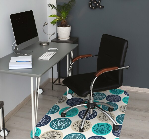 Tapis fauteuil bureau do biura Cercles abstraits