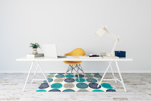 Tapis fauteuil bureau do biura Cercles abstraits