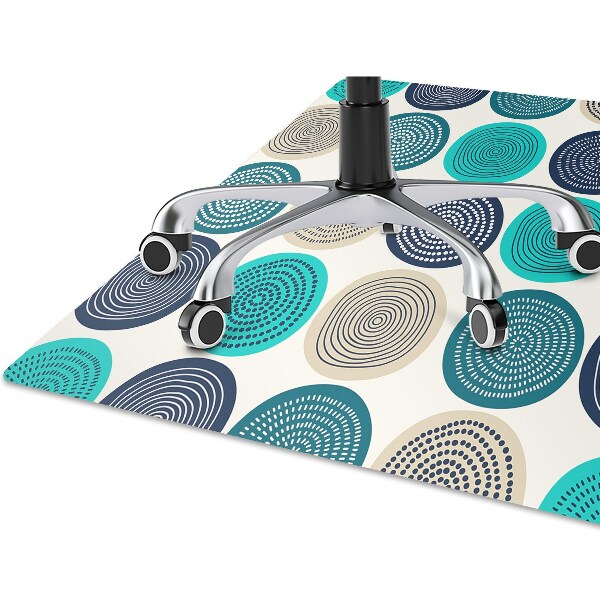 Tapis fauteuil bureau do biura Cercles abstraits