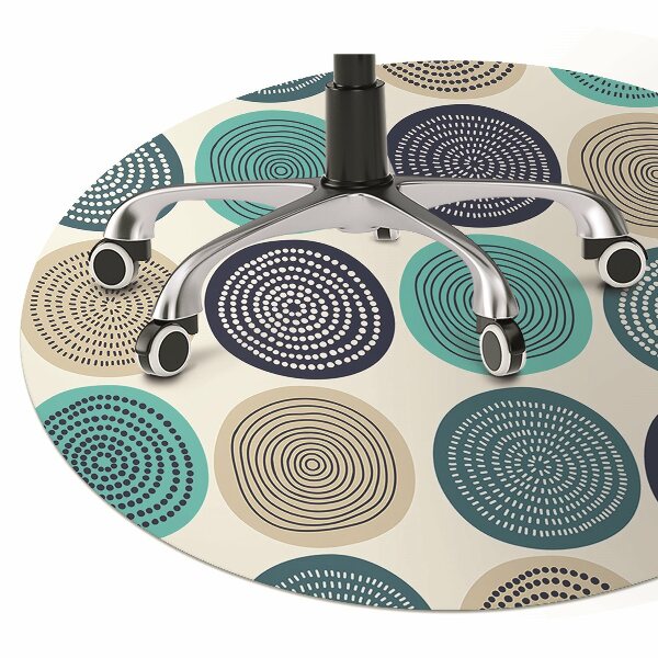Tapis fauteuil bureau do biura Cercles abstraits
