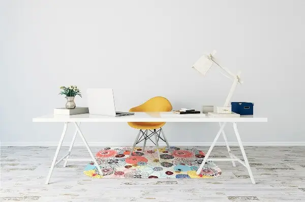 Tapis pour chaise de bureau Motif floral
