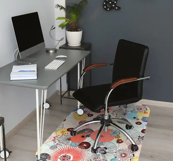 Tapis pour chaise de bureau Motif floral