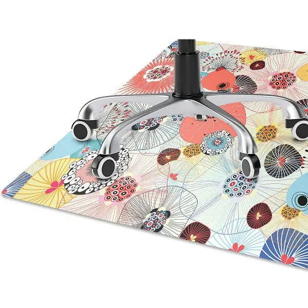 Tapis pour chaise de bureau Motif floral