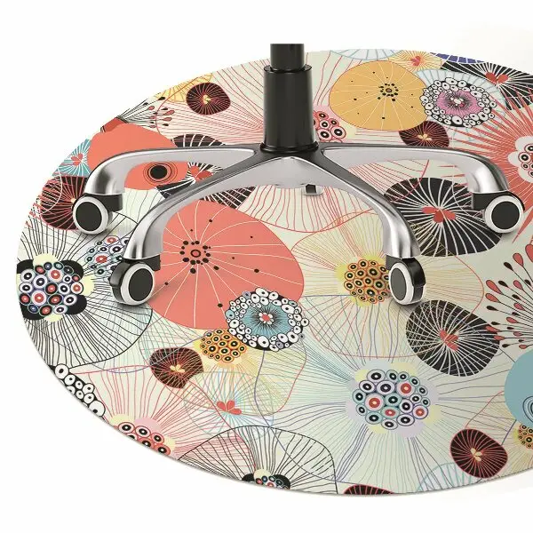 Tapis pour chaise de bureau Motif floral