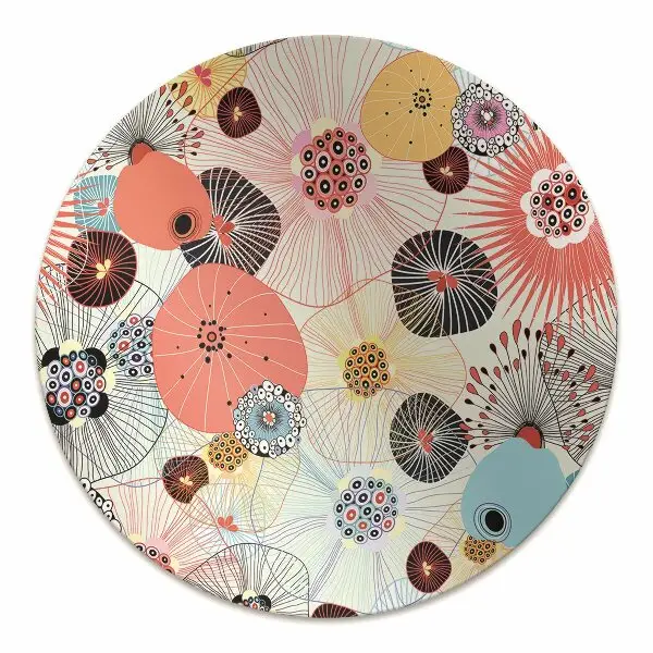 Tapis pour chaise de bureau Motif floral