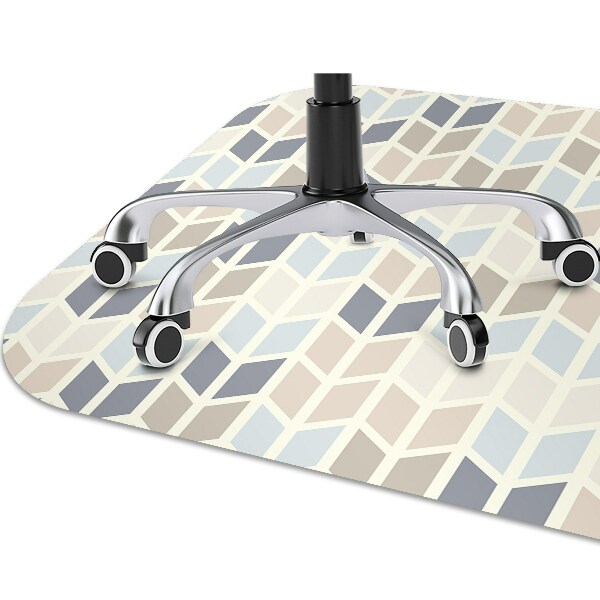 Tapis fauteuil bureau Texture géométrique