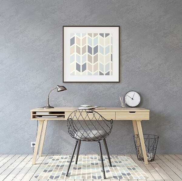 Tapis fauteuil bureau Texture géométrique