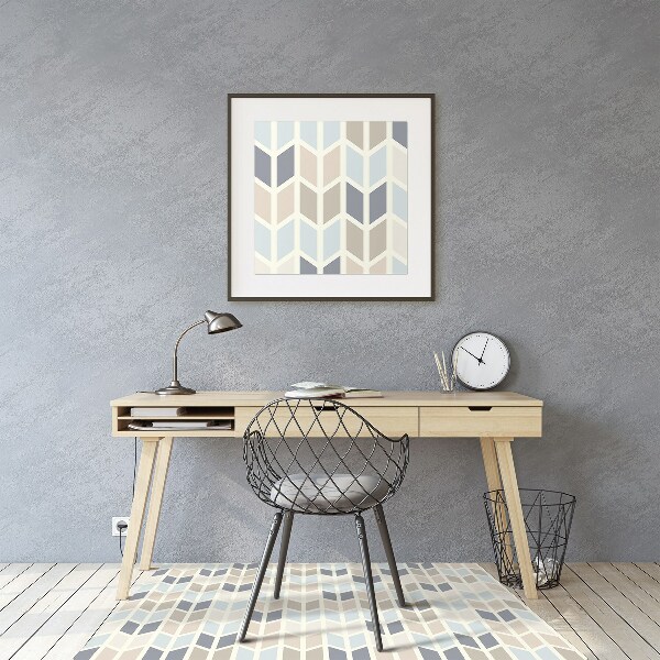 Tapis fauteuil bureau Texture géométrique