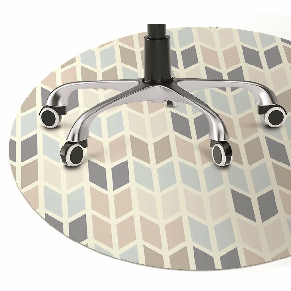 Tapis fauteuil bureau Texture géométrique