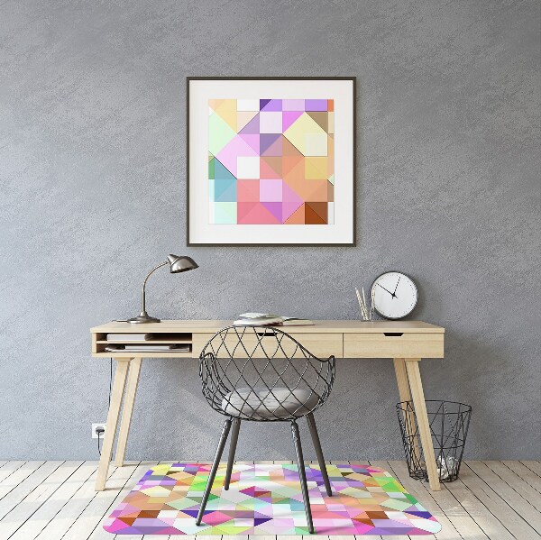 Tapis protège sol Mosaïque colorée