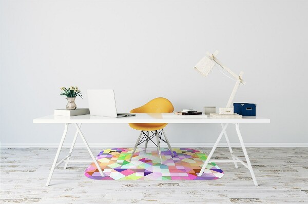 Tapis protège sol Mosaïque colorée