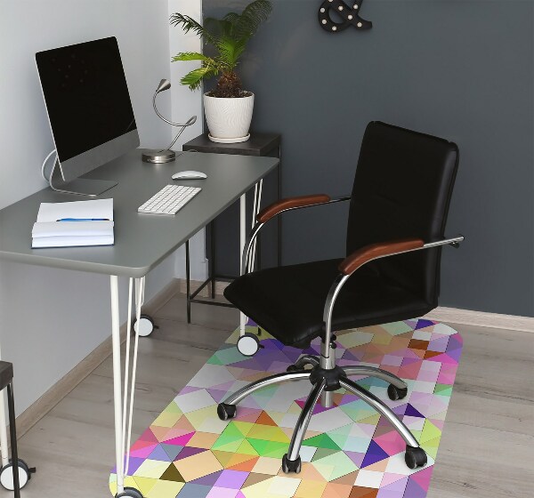 Tapis protège sol Mosaïque colorée