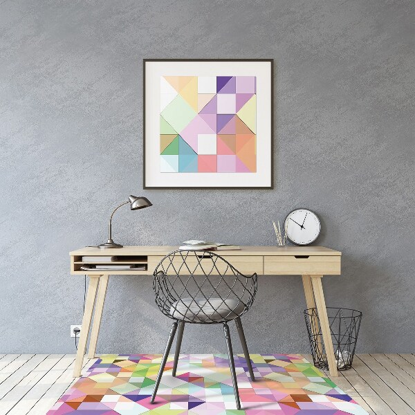 Tapis protège sol Mosaïque colorée