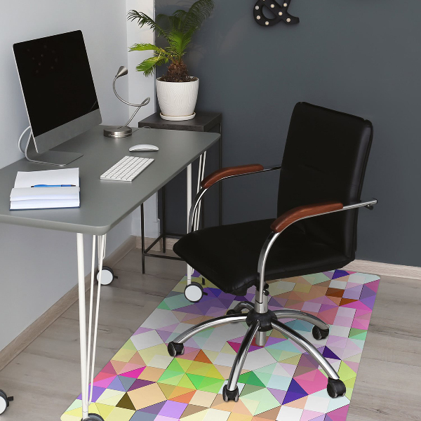 Tapis protège sol Mosaïque colorée
