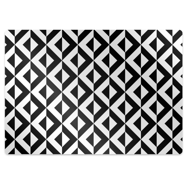 Tapis protection sol Illusion géométrique
