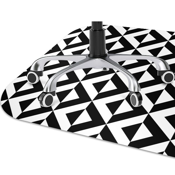Tapis protection sol Illusion géométrique